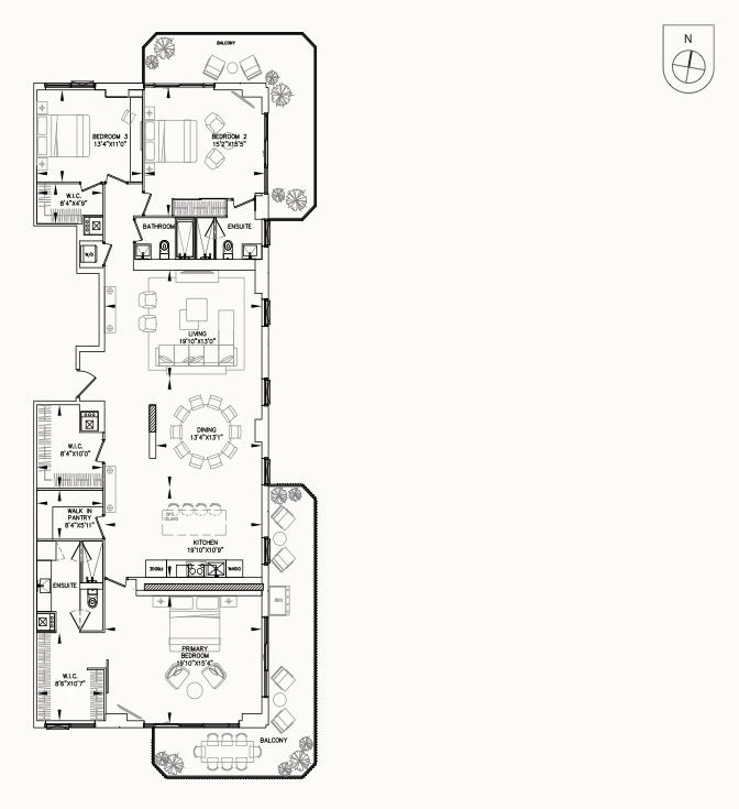 Combo 1016 + 1017 floor plan