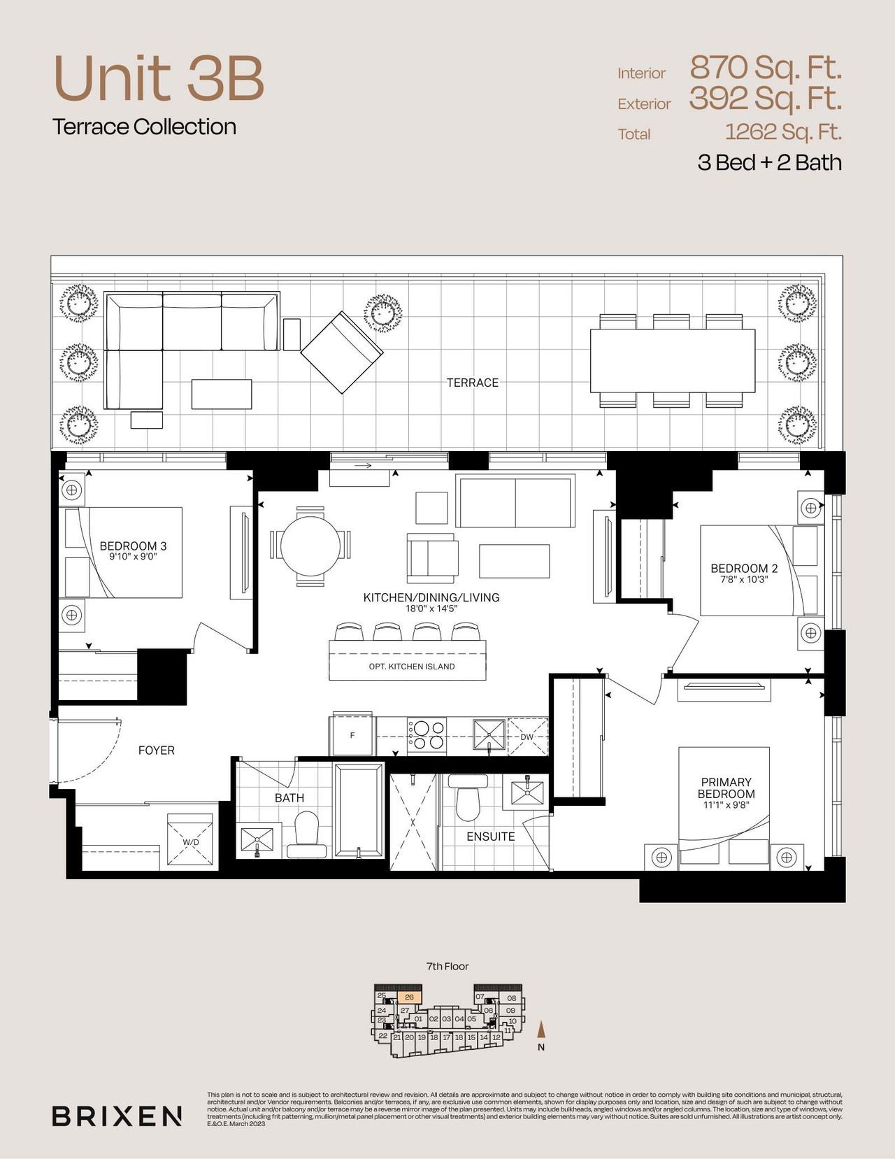 Suite 3B floor plan