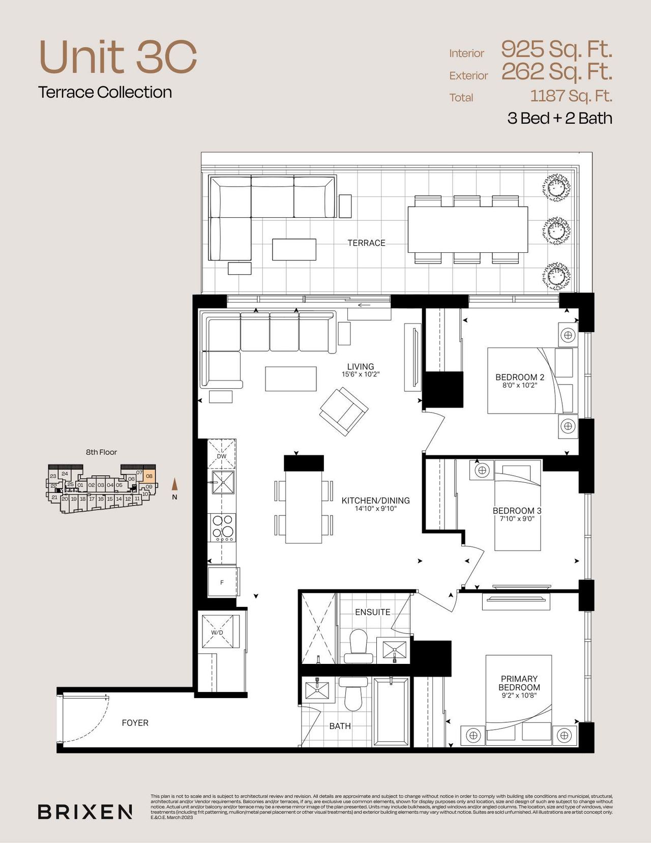 Suite 3C floor plan