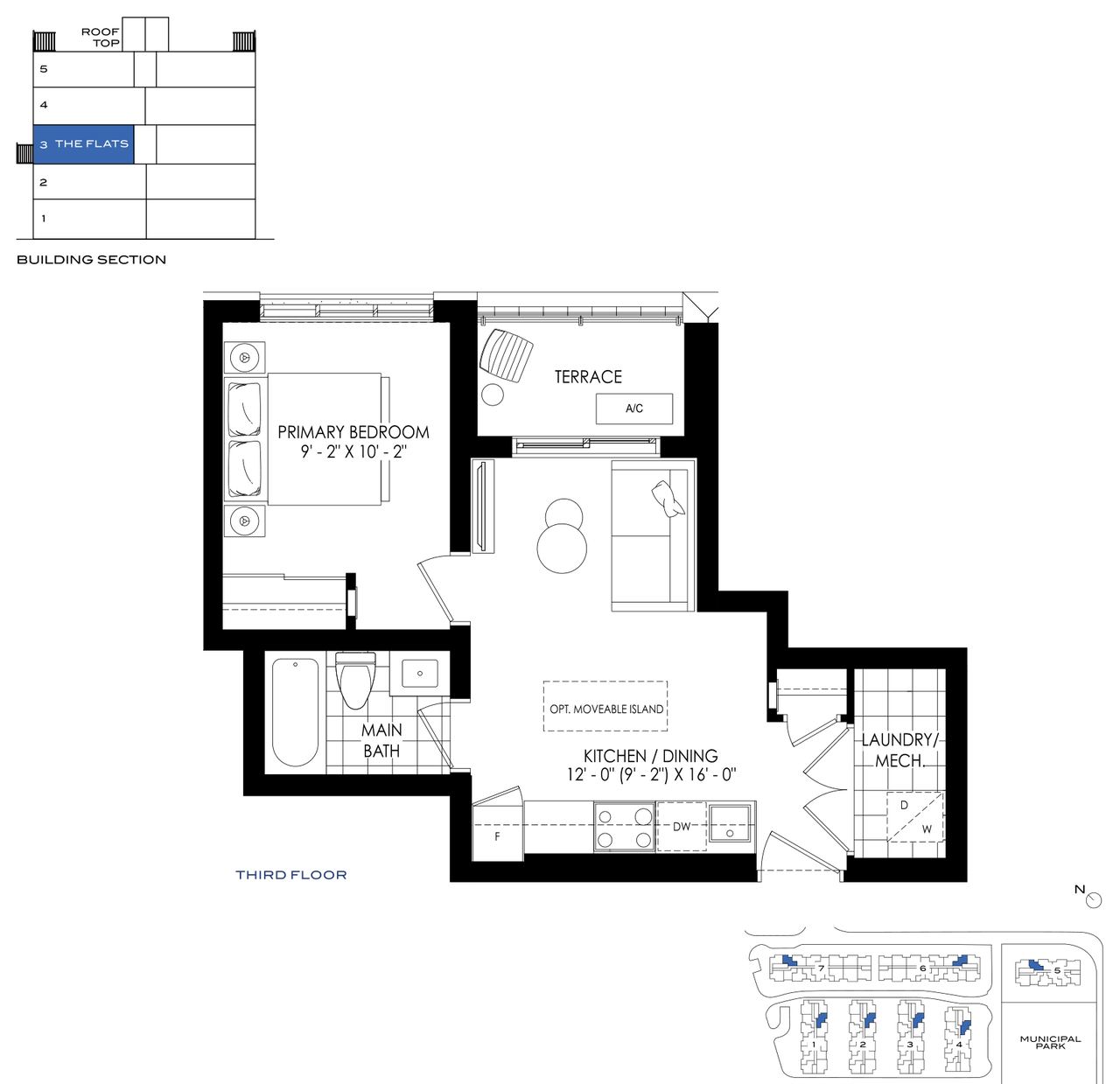 The Flats 472 floor plan