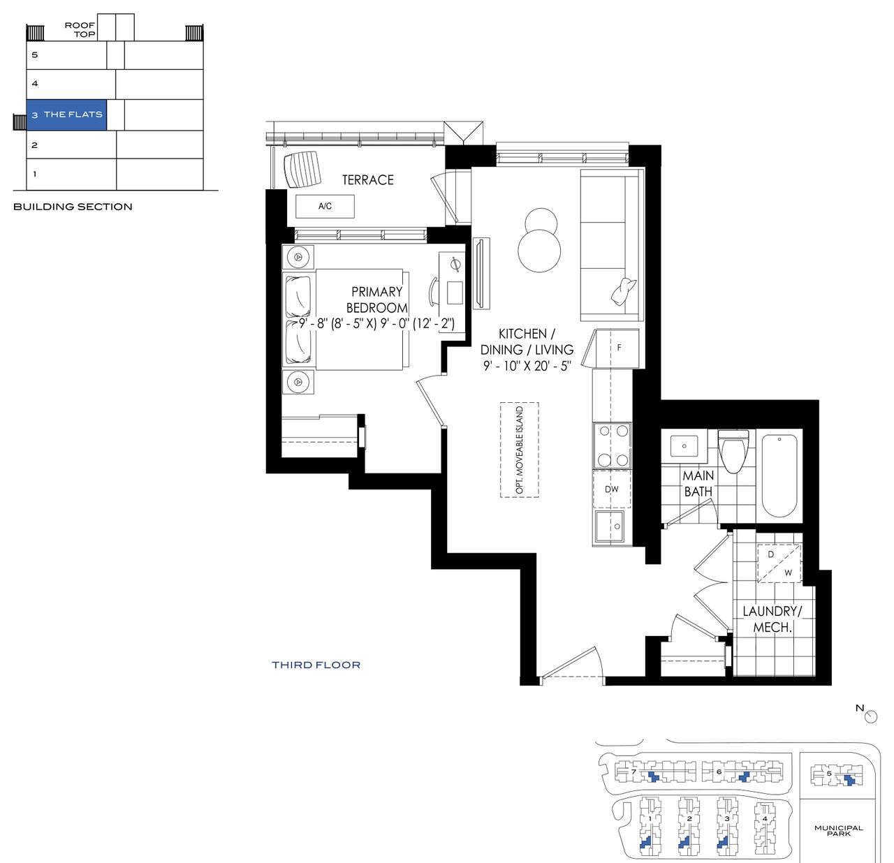 The Flats 530 floor plan