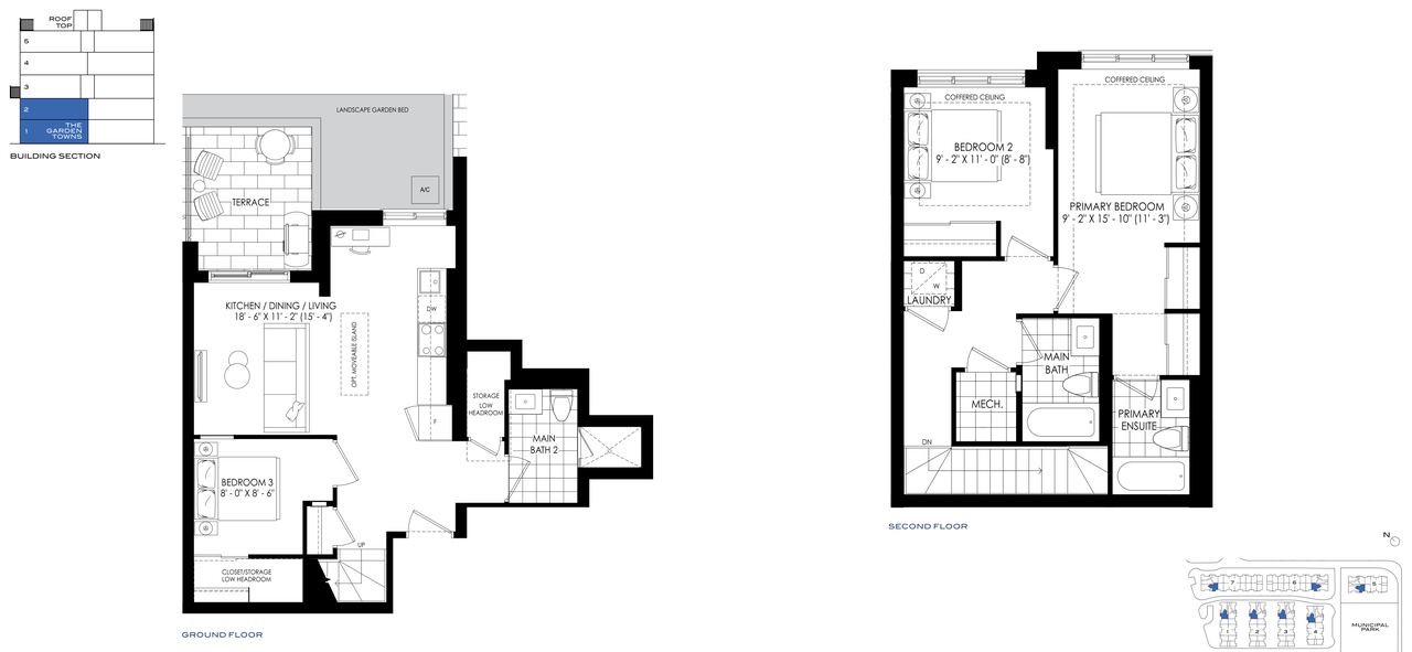 The Garden Towns 1207 floor plan