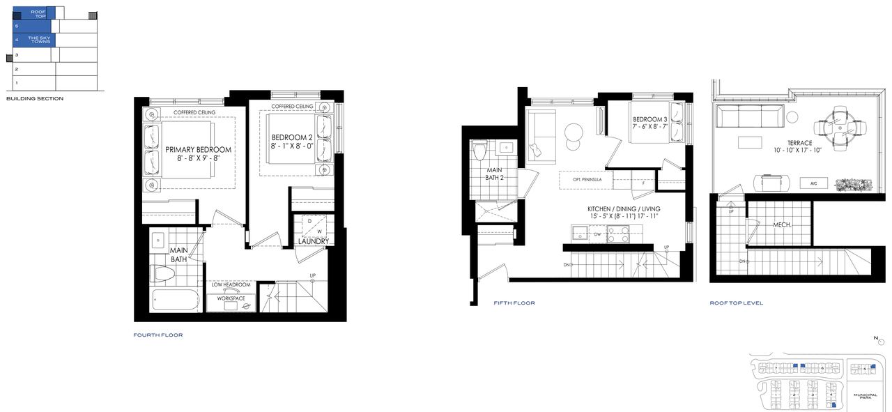 The Sky Towns 1077 floor plan