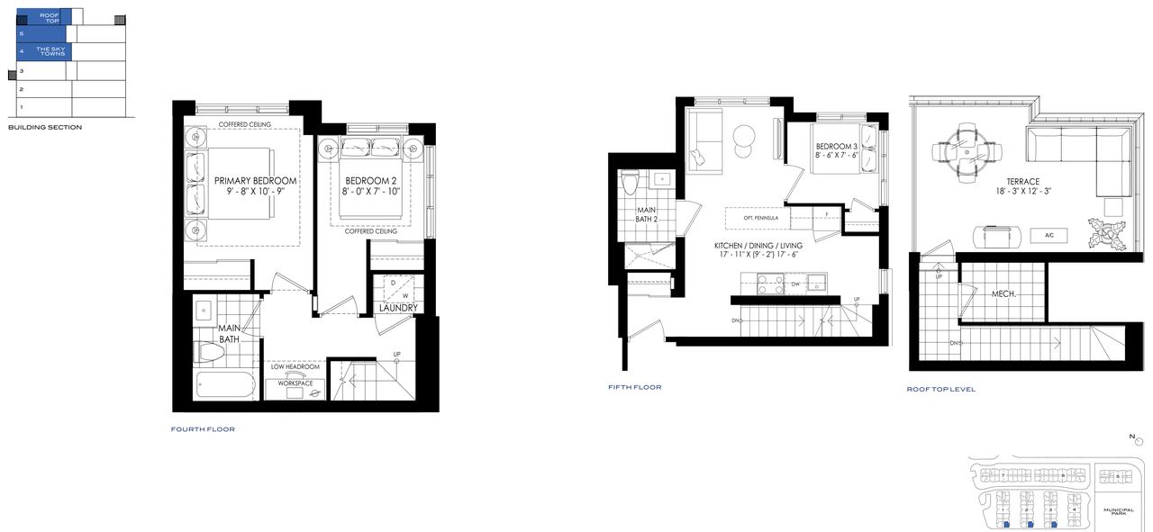 The Sky Towns 1121 floor plan