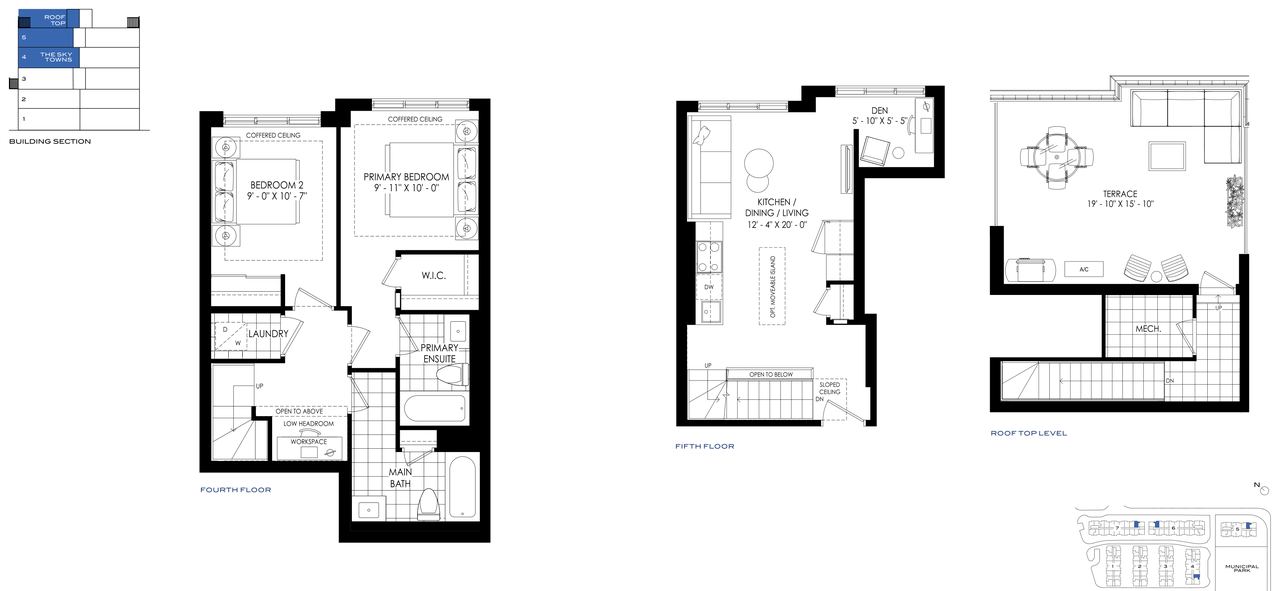 The Sky Towns 1139 B floor plan