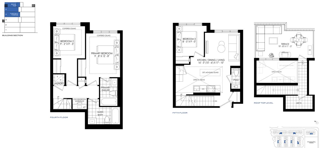 The Sky Towns 1208 floor plan