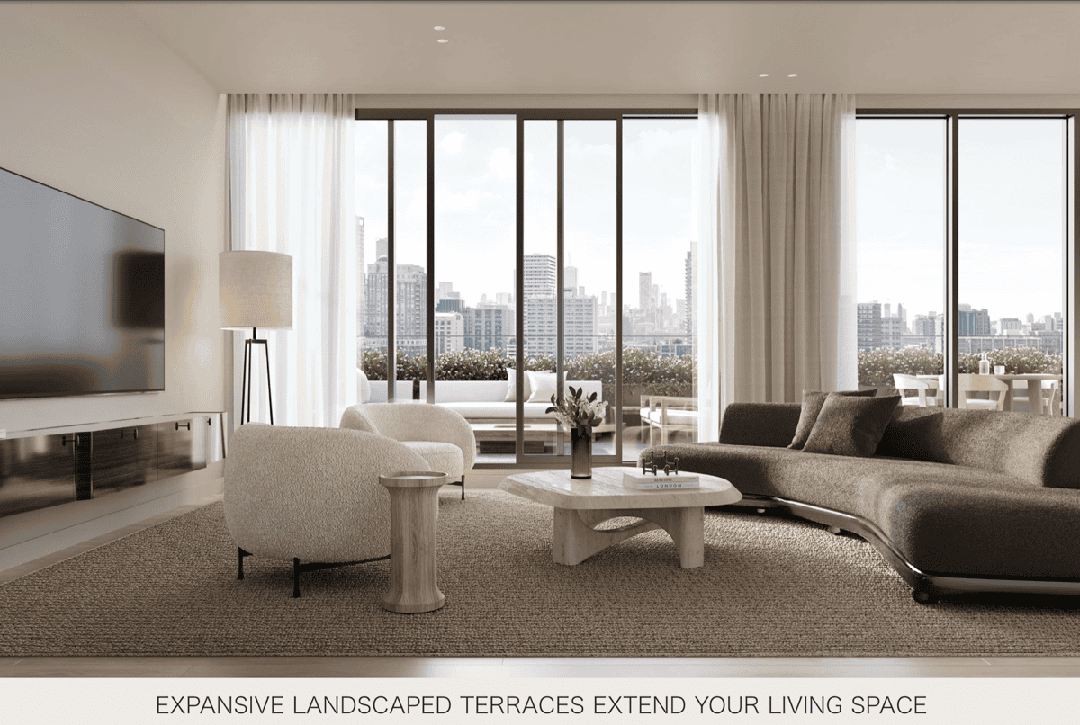 Living Room with Terrace