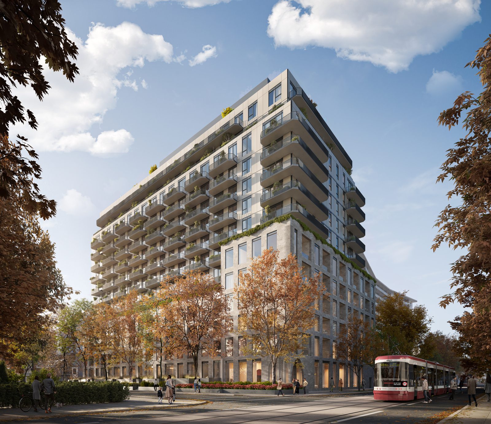 8 Temple by Curated Properties, exterior rendering