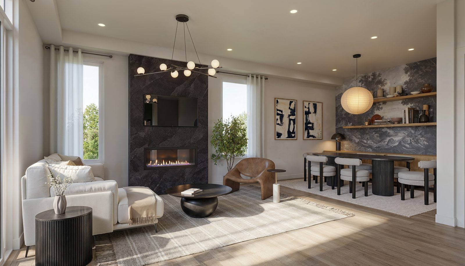 Aura Lakeview Village Towns living room interior