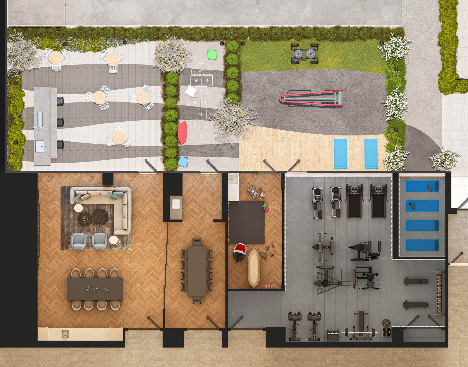 Amenity floor plan
