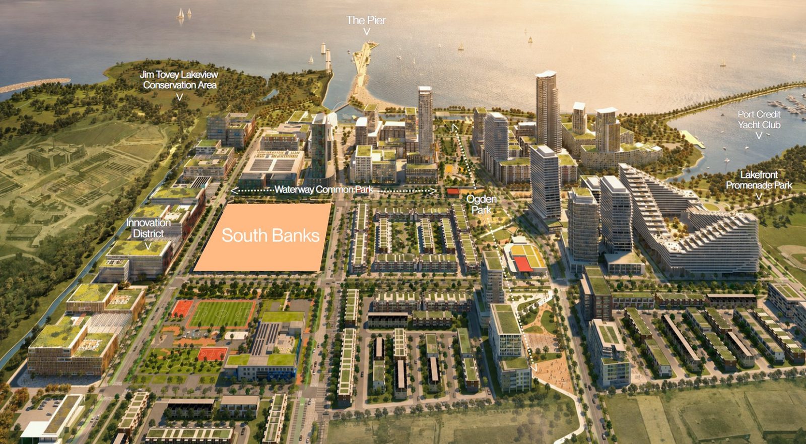 South Banks within the Lakeview Village master plan