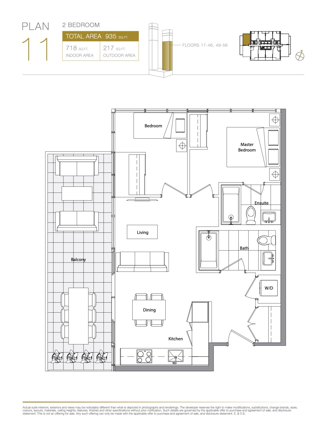 Suite 2611 Floor Plan