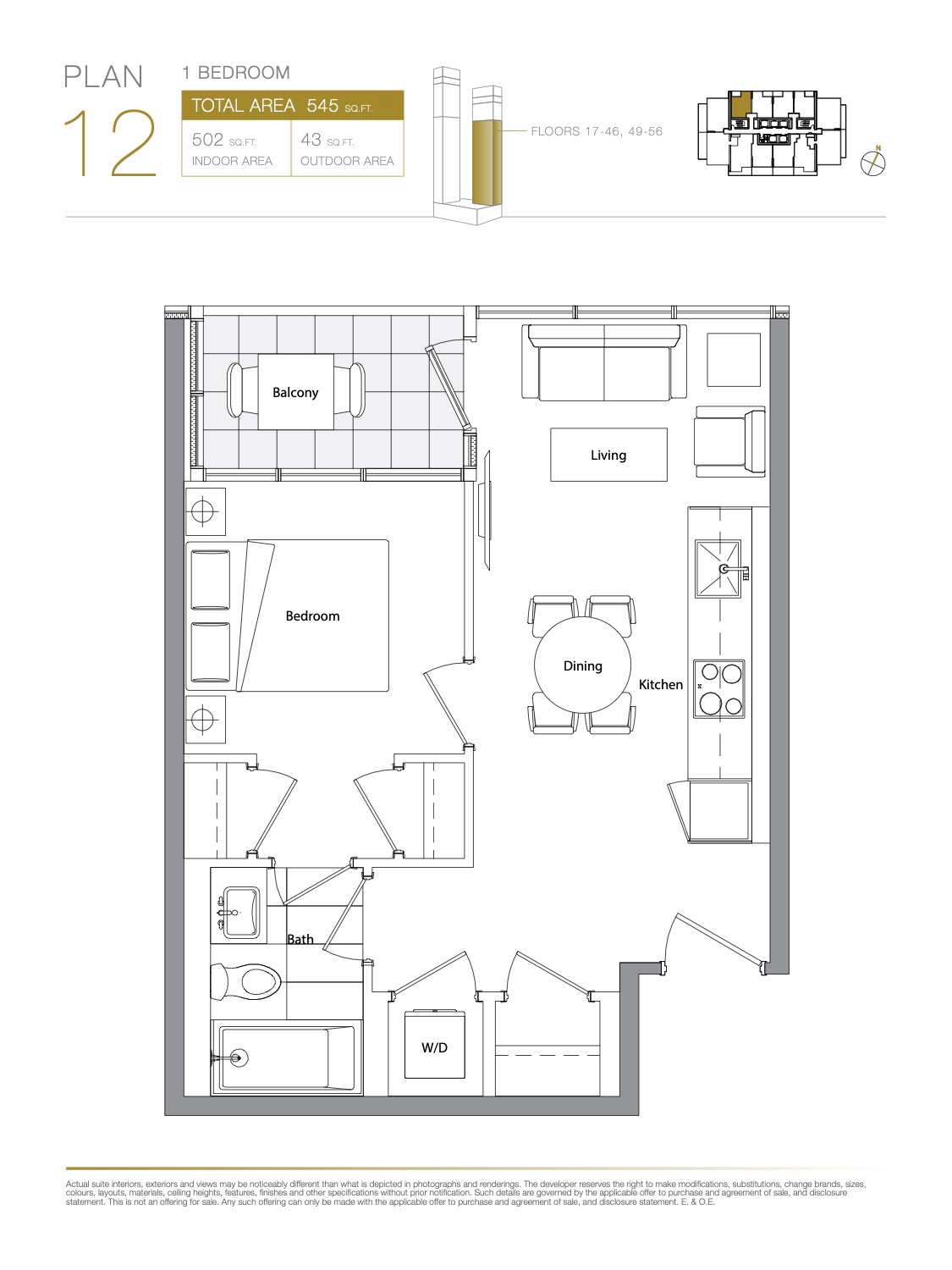 Suite 2712 · Plan 12 Floor Plan