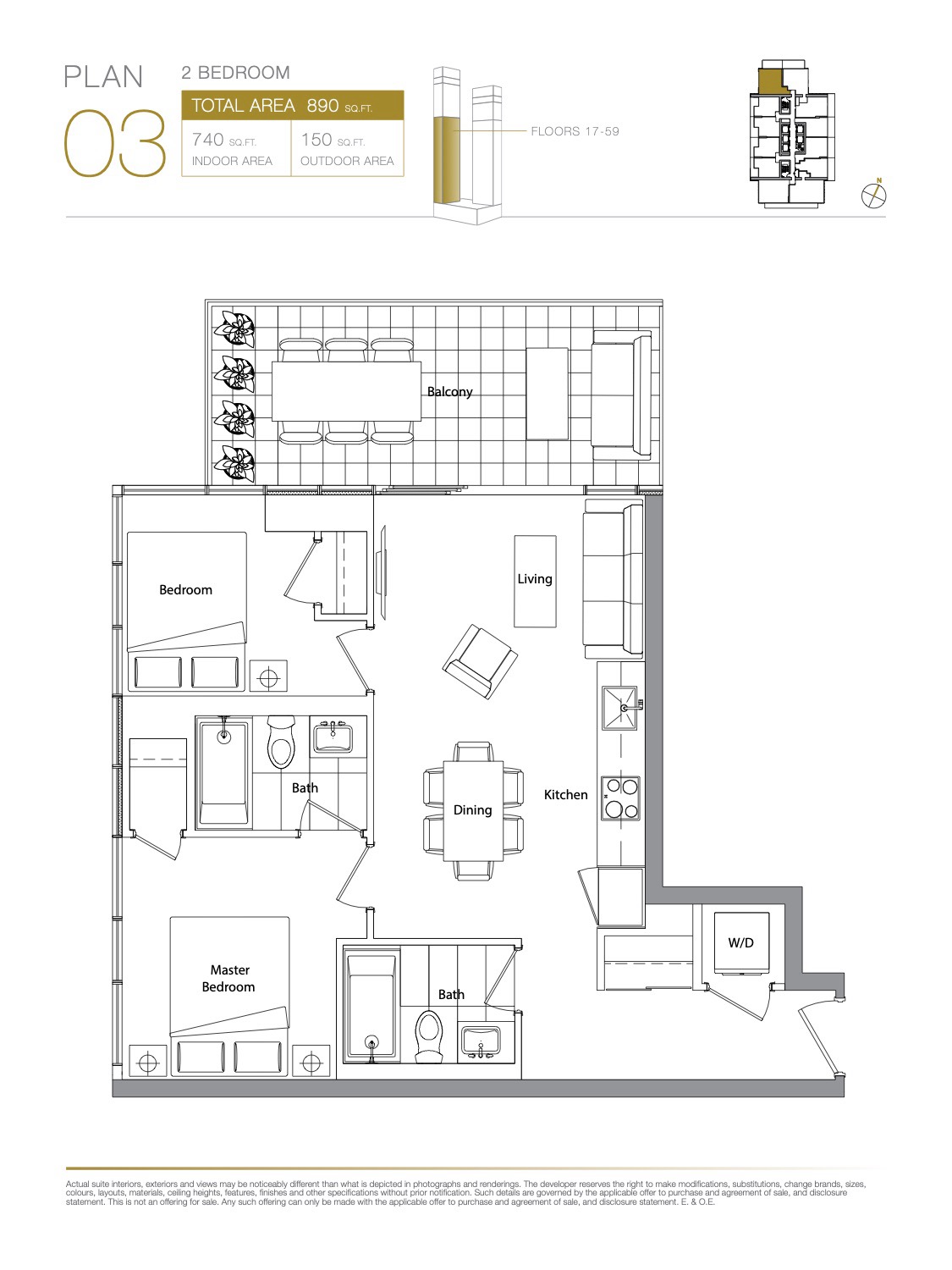 Suite 2803 · Plan 03 Floor Plan