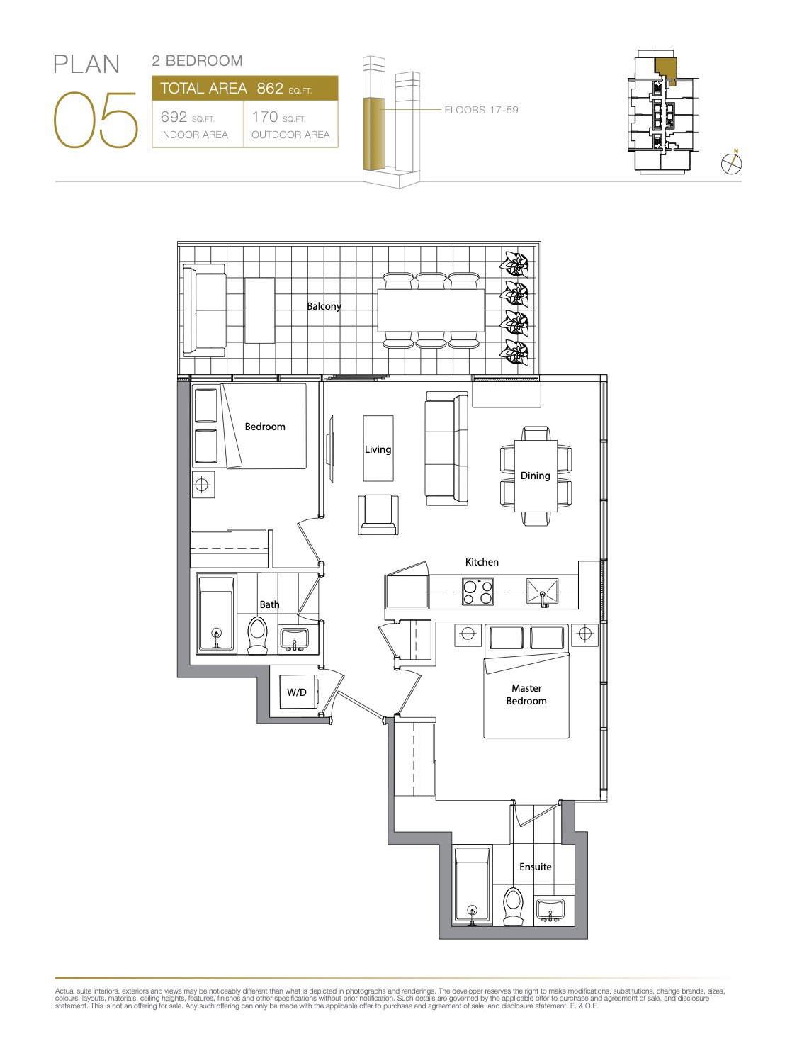 Suite 2805 · Plan 05 Floor Plan