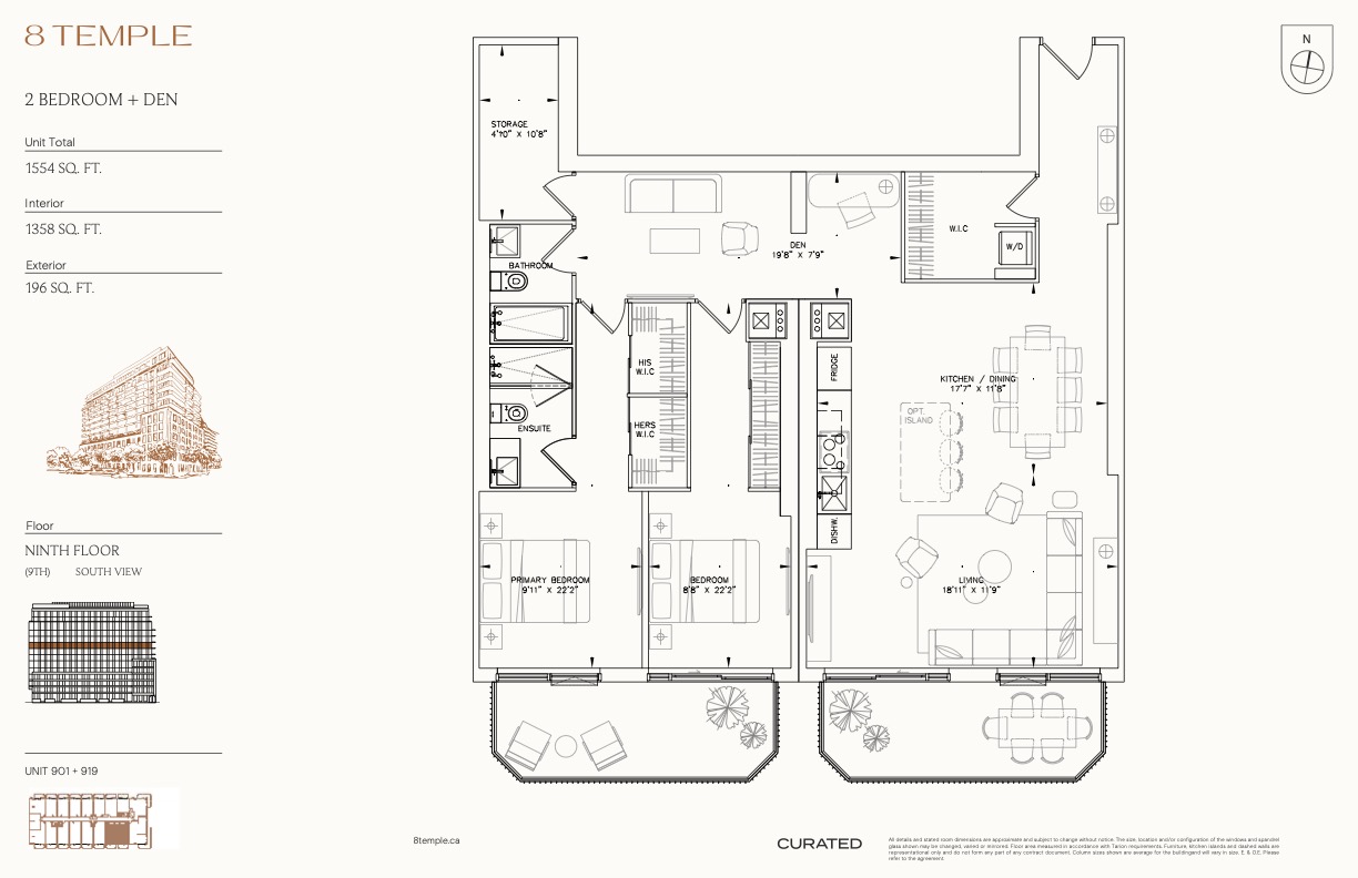 Unit 901+919 (Layout B) Floor Plan