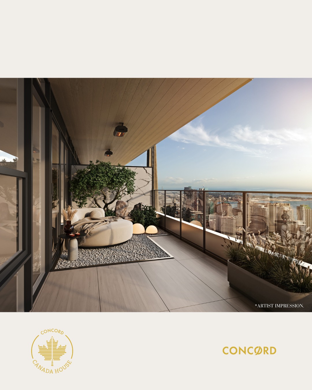 Private balcony