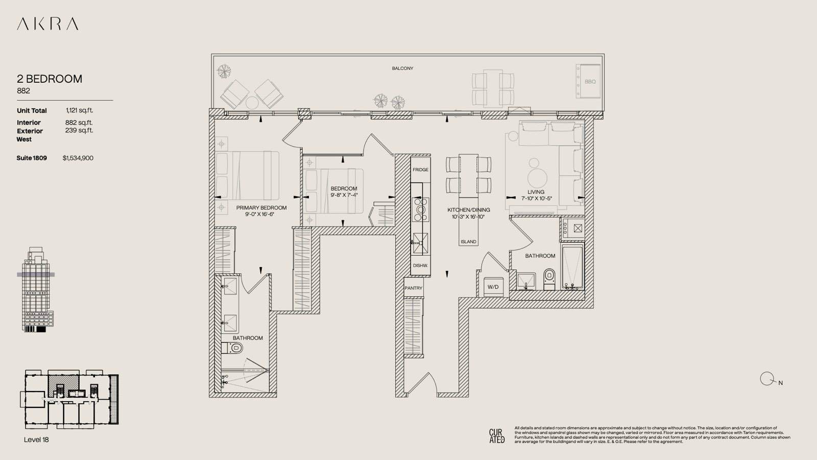Suite 1809 Floor Plan