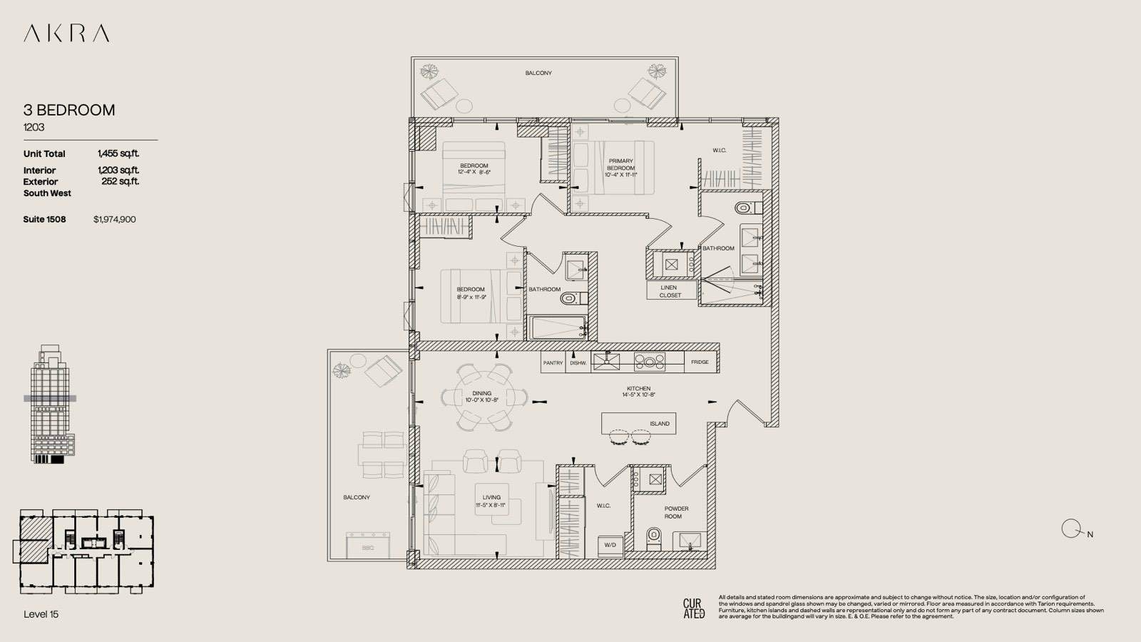 Suite 1508 Floor Plan