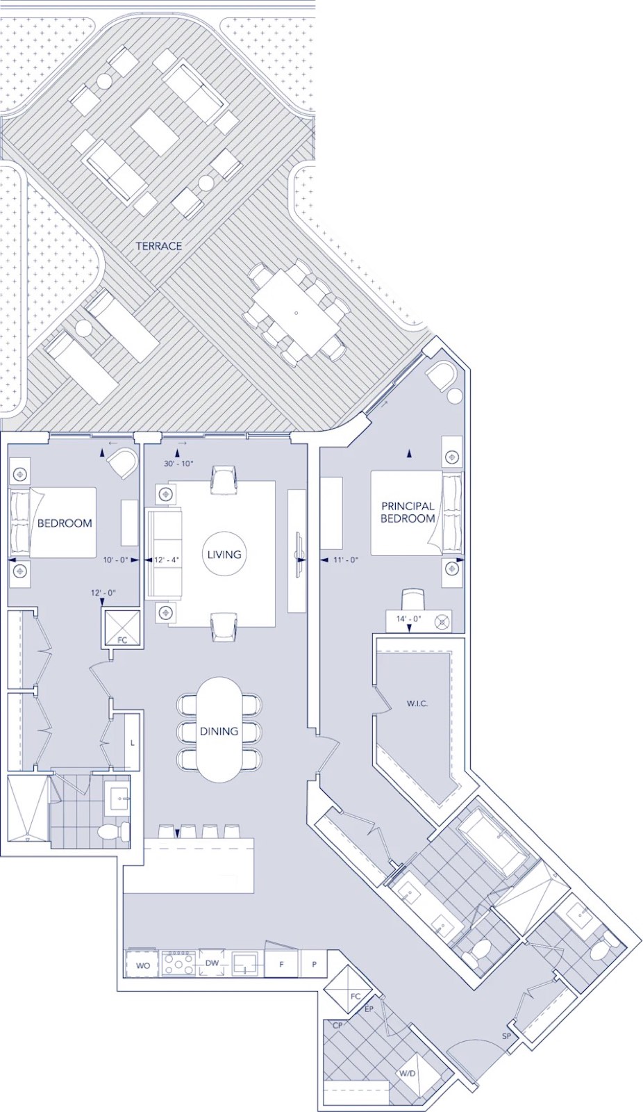 Aqualuna Suite 306 Floor Plan