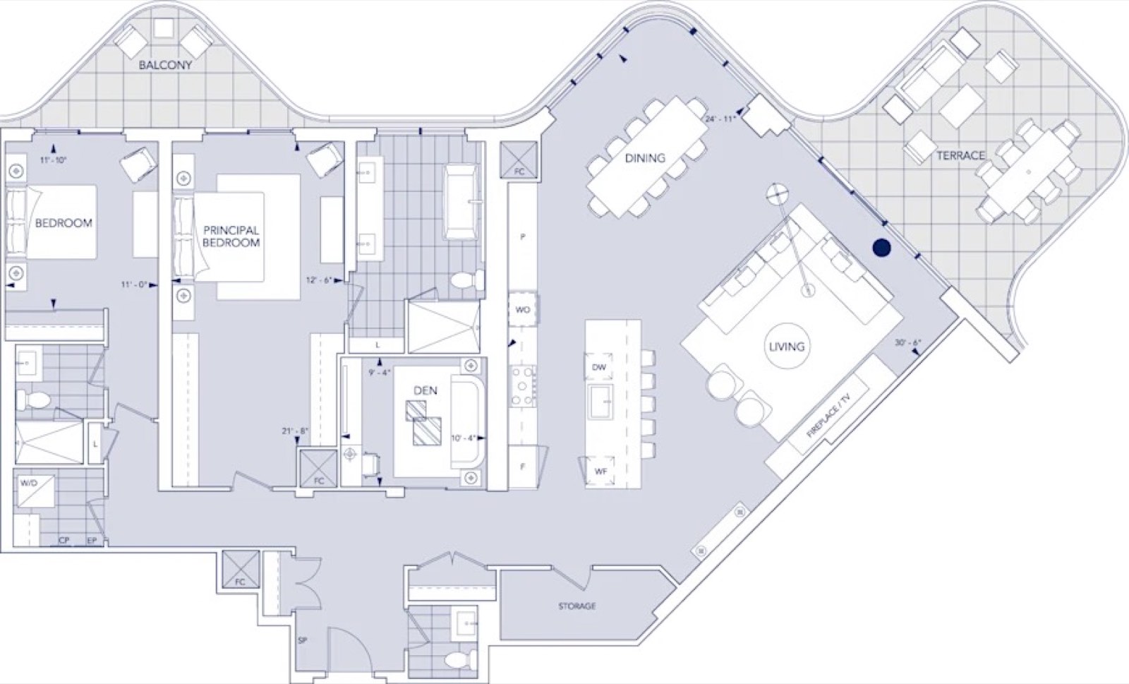 Aqualuna Suite LPH03 Floor Plan