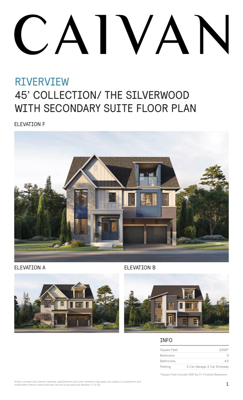 The Silverwood with Secondary Suite