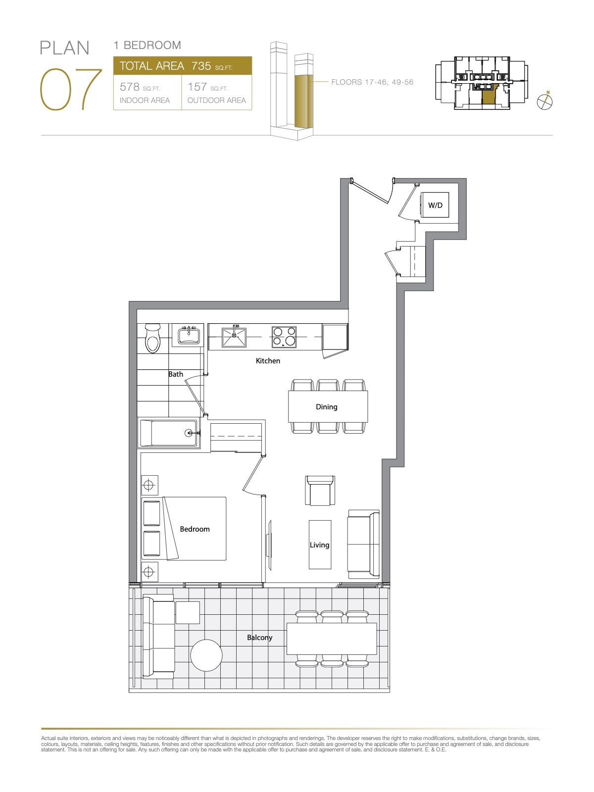 Suite 2807 Floor Plan