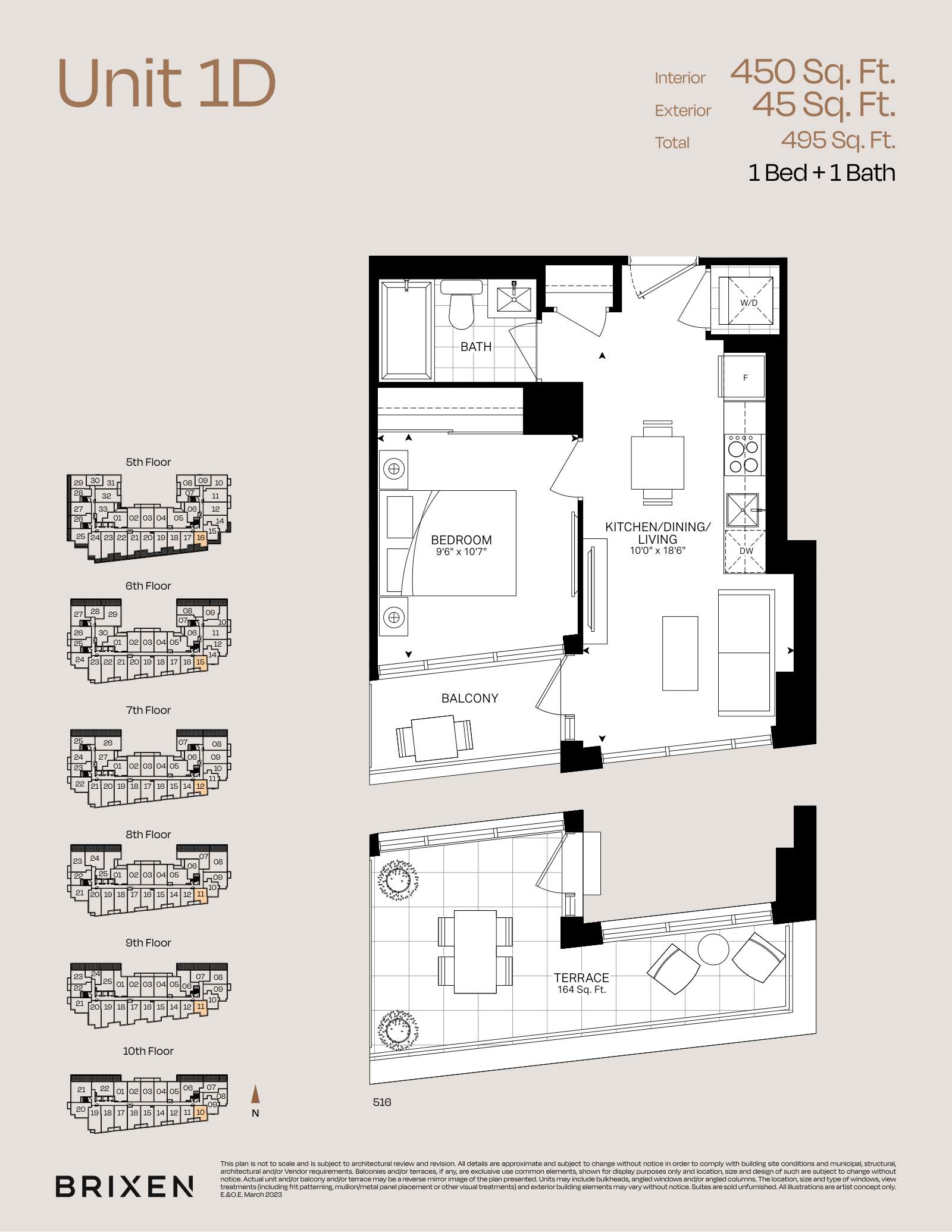 Suite 1D Floor Plan