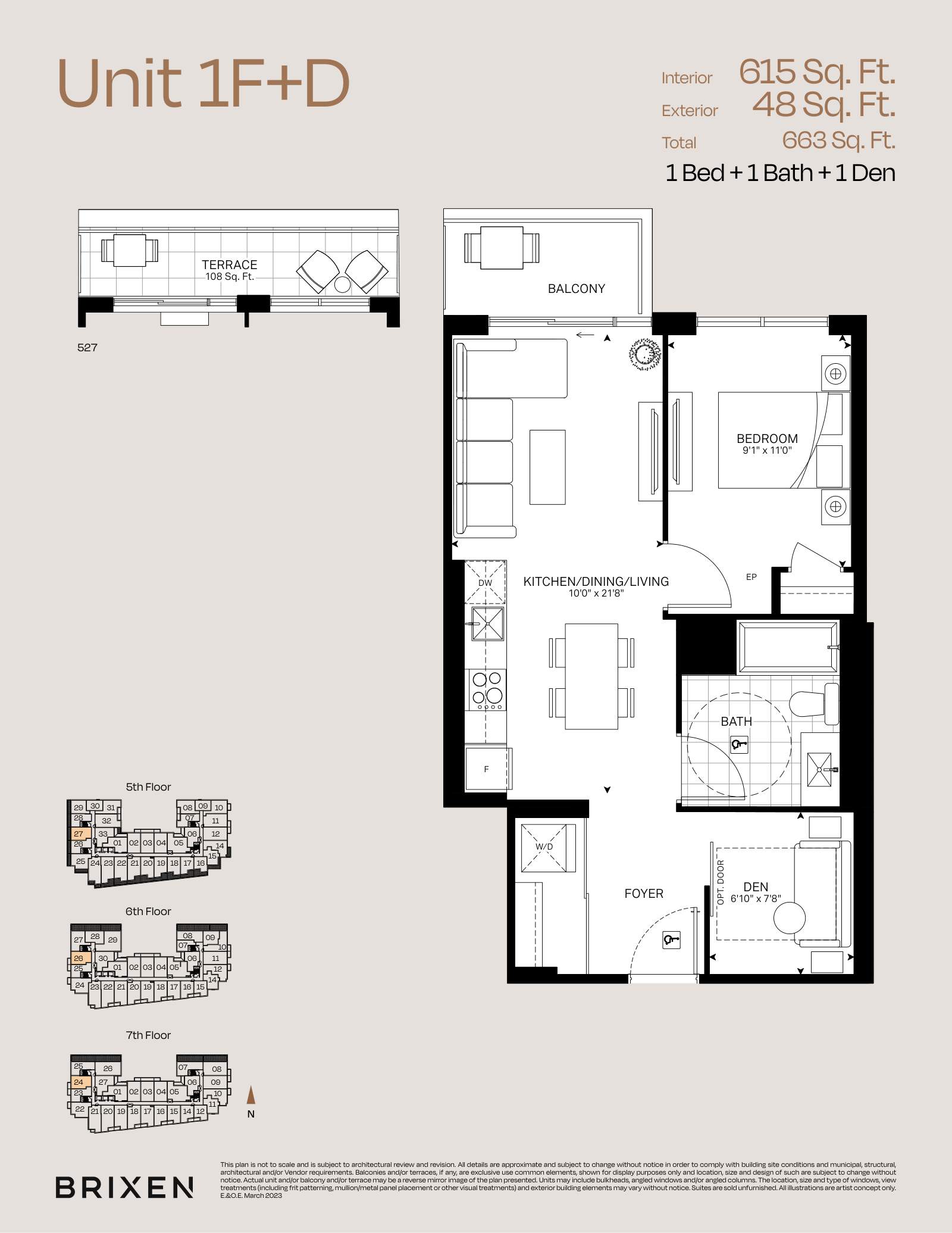 Suite 1F+D Floor Plan