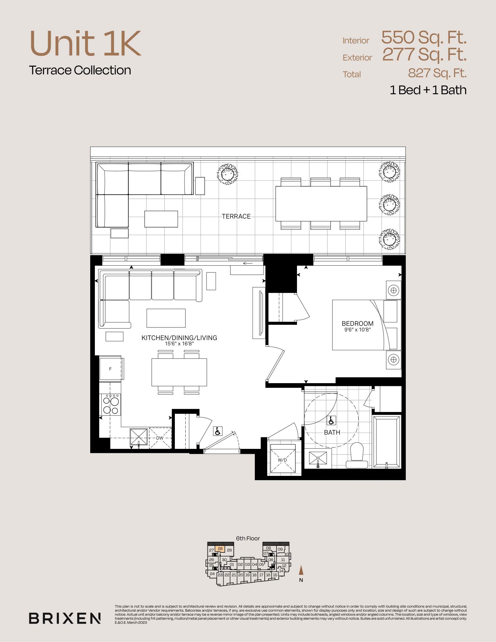 Suite 1K Floor Plan