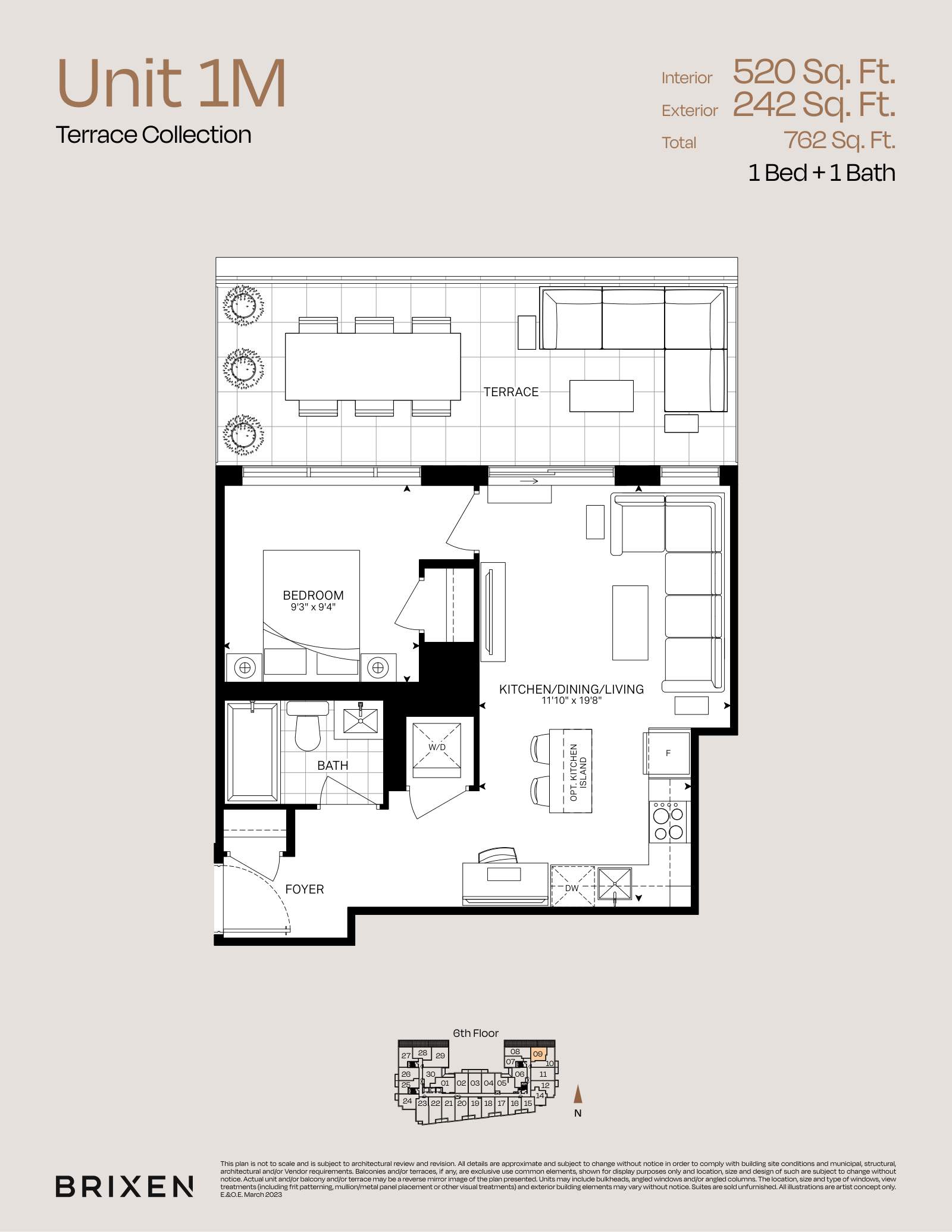 Suite 1M Floor Plan