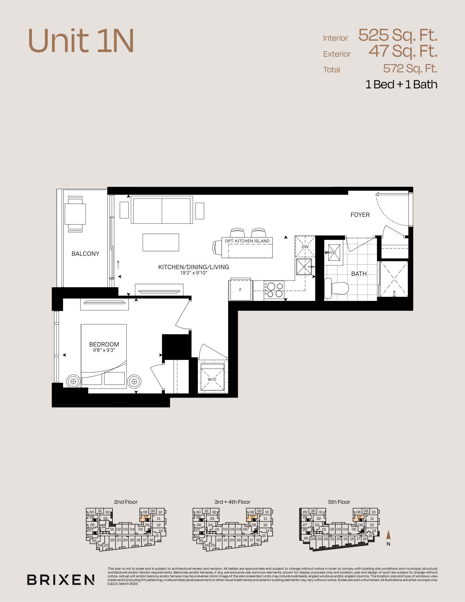 Suite 1N Floor Plan