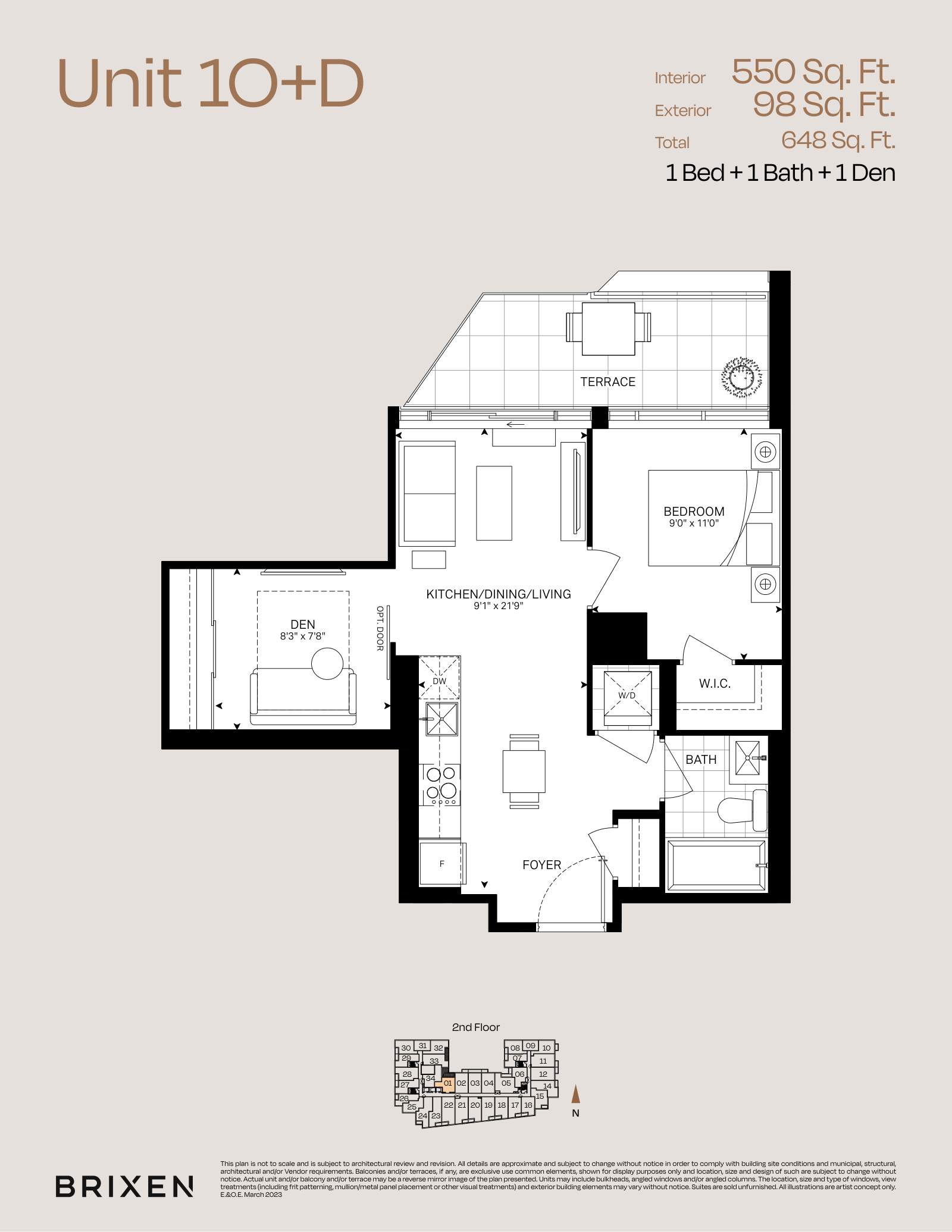 Suite 1O+D Floor Plan