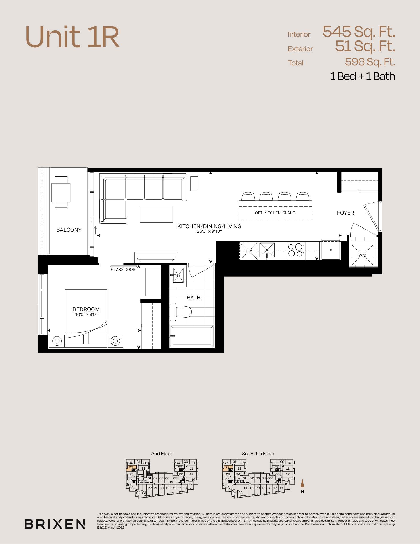 Suite 1R Floor Plan