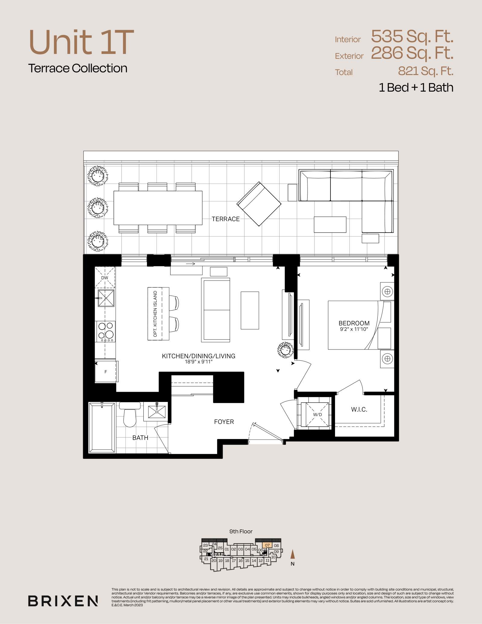 Suite 1T Floor Plan