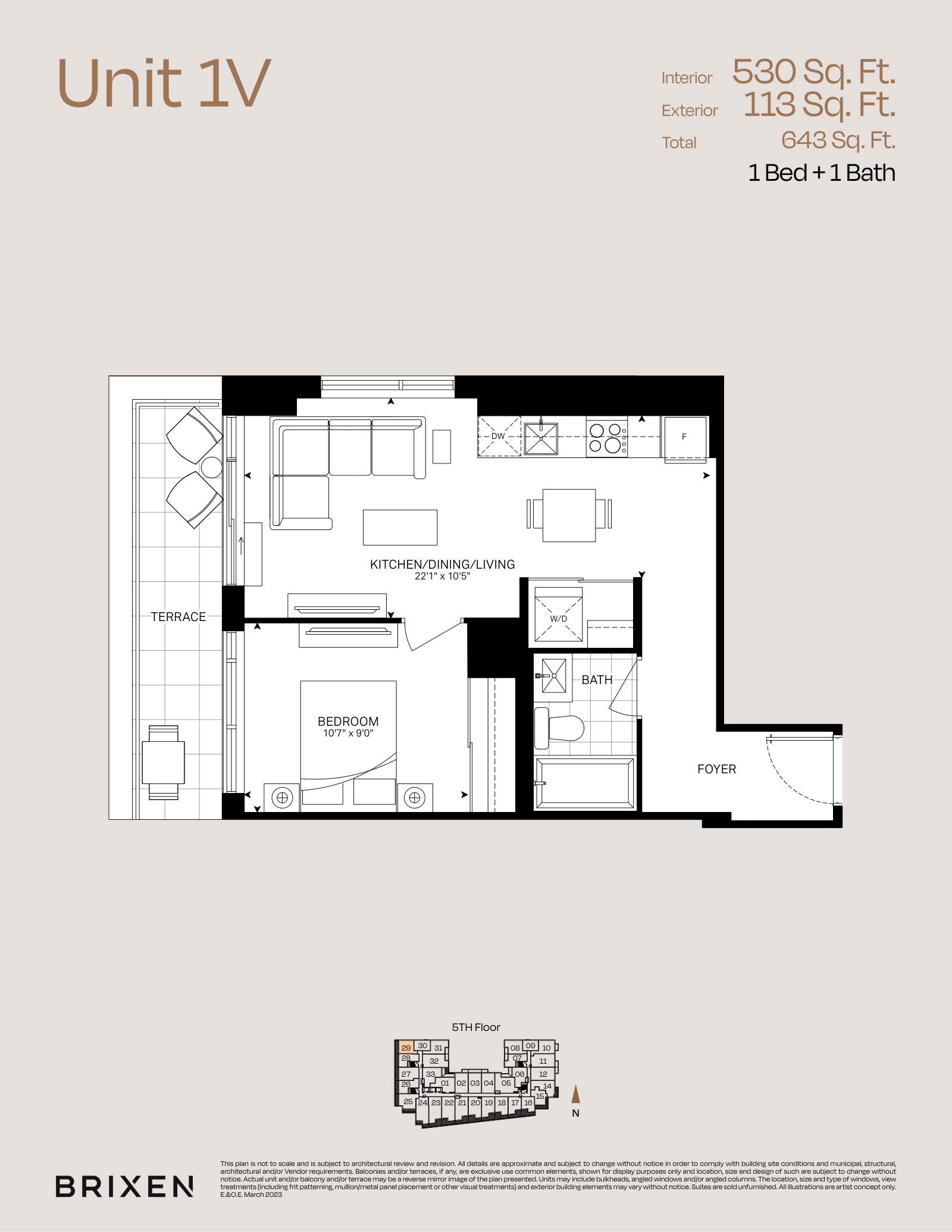 Suite 1V Floor Plan