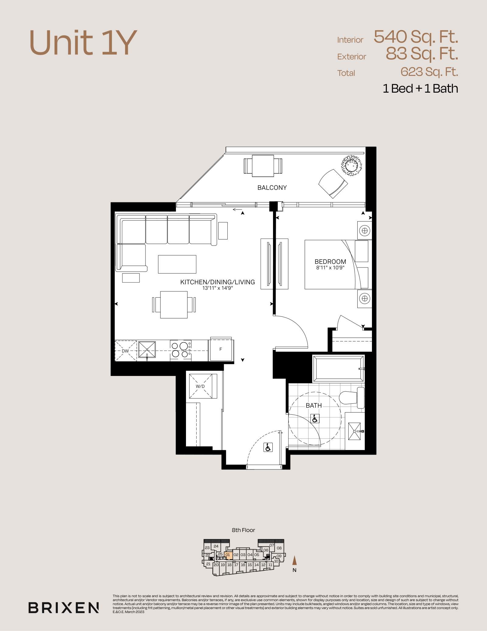 Suite 1Y Floor Plan