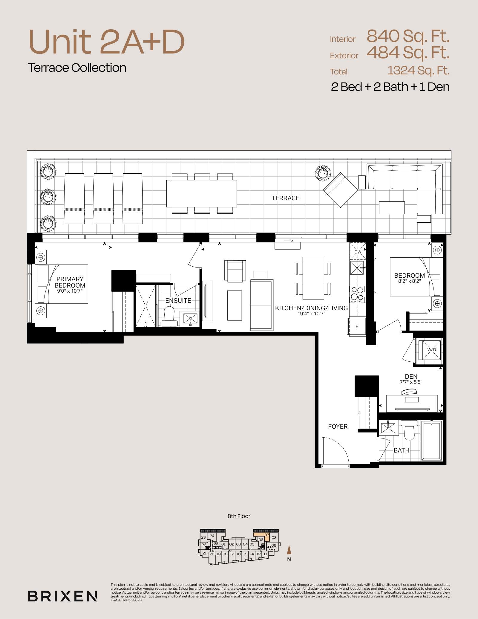 Suite 2A+D Floor Plan