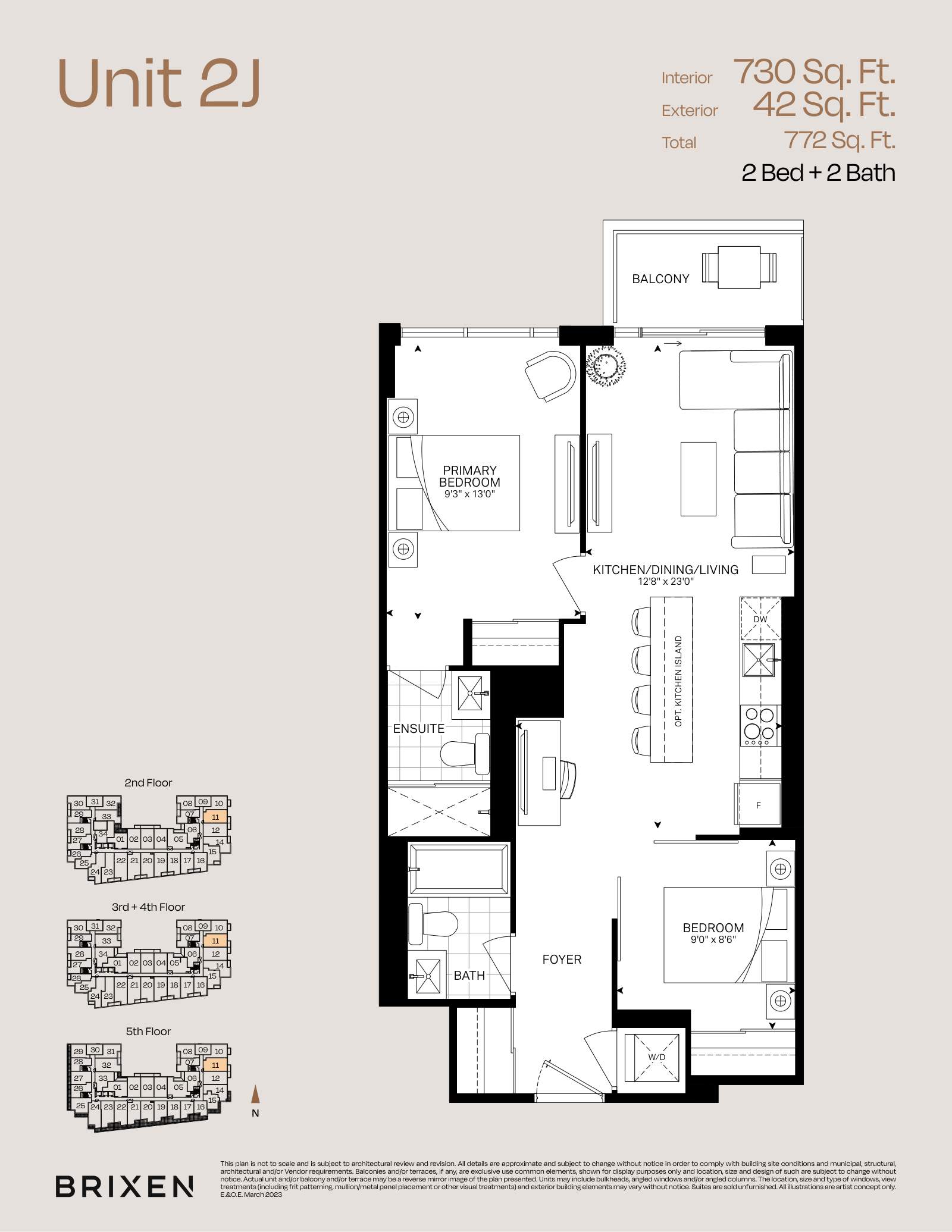 Suite 2J Floor Plan