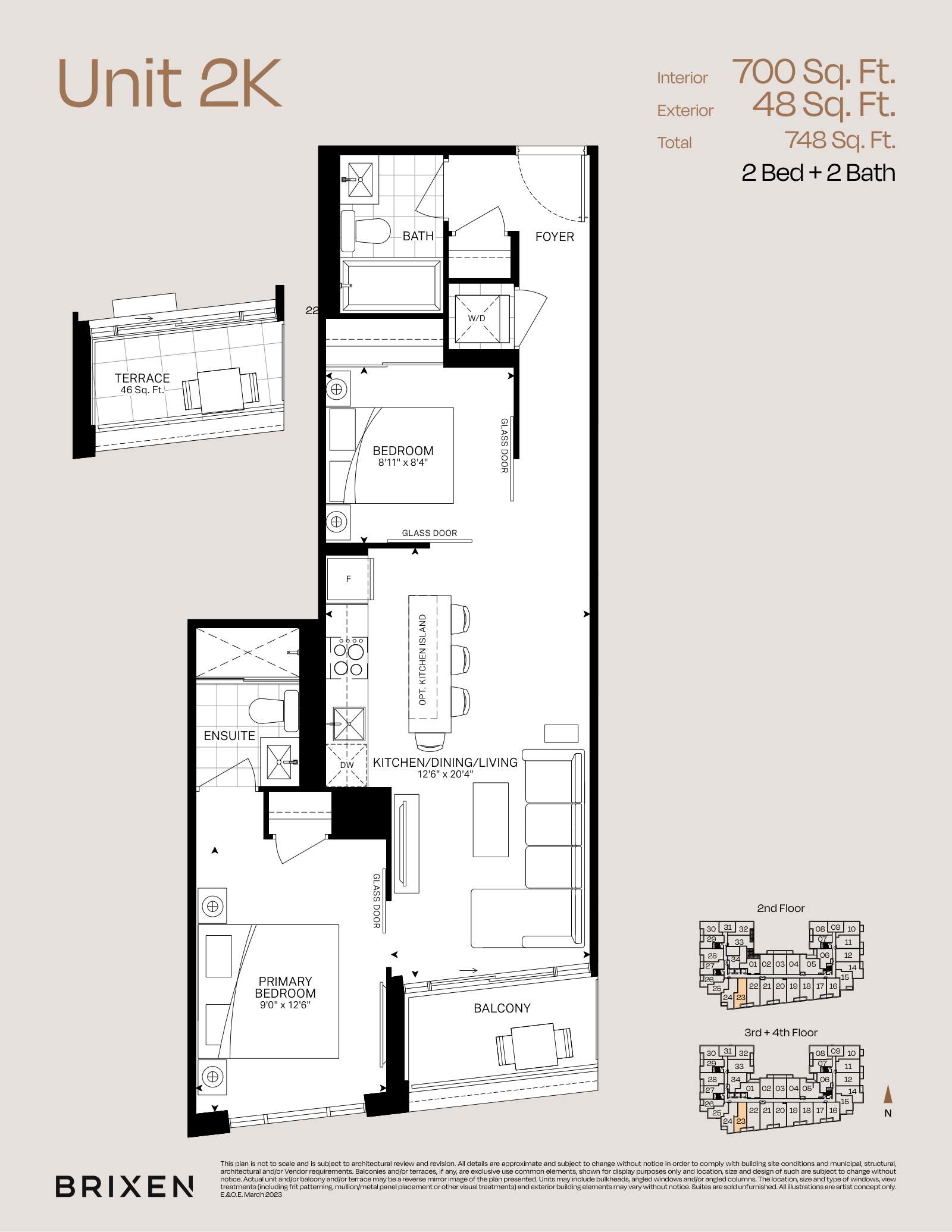 Suite 2K Floor Plan