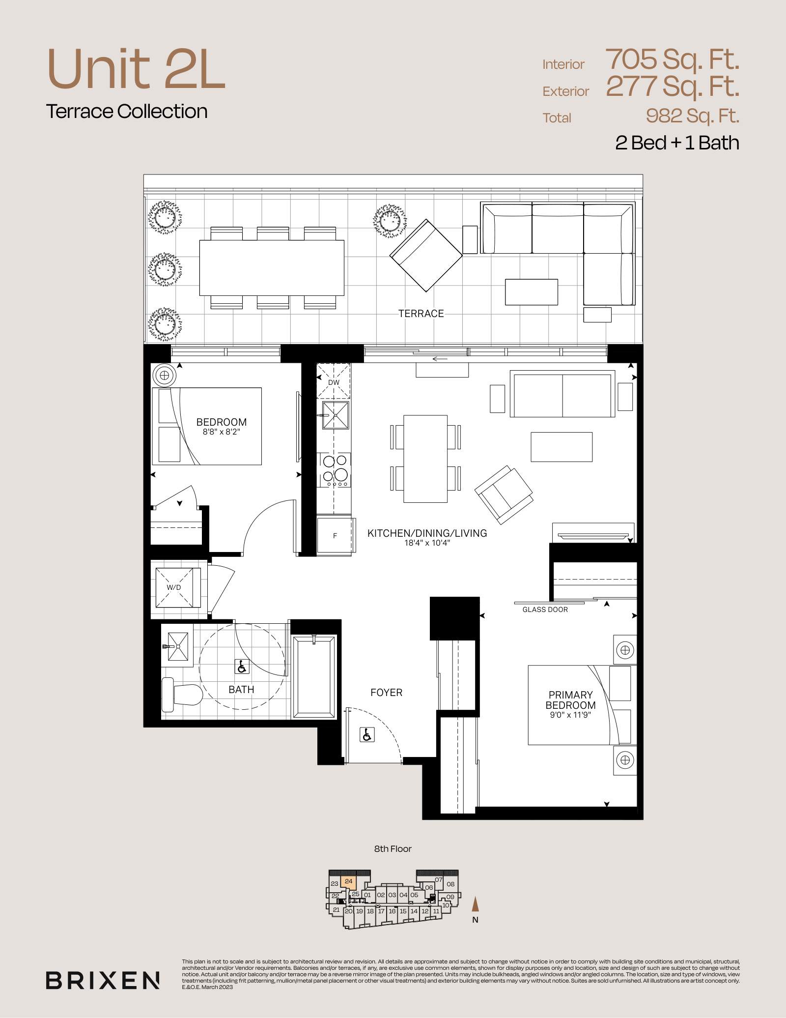 Suite 2L Floor Plan