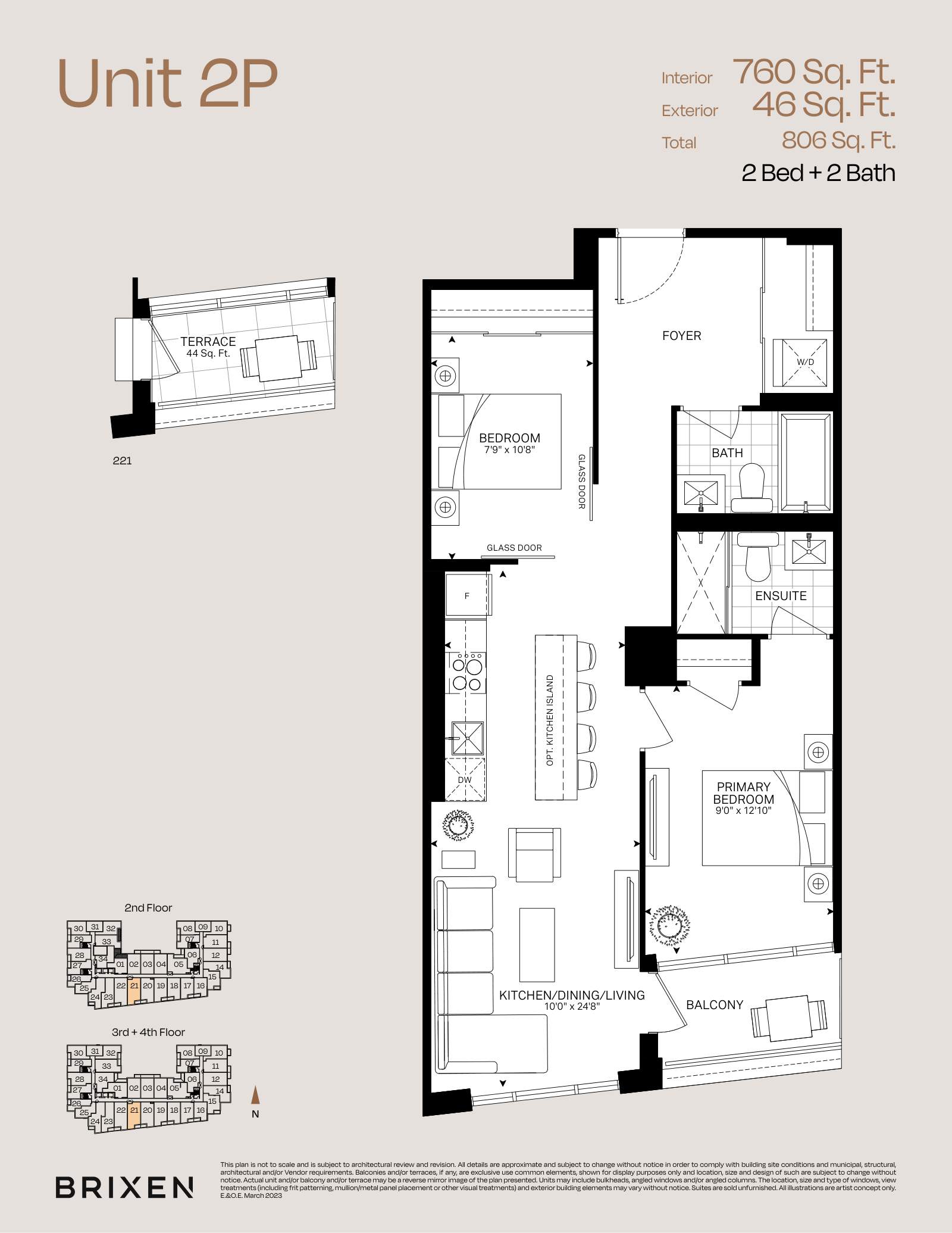 Suite 2P Floor Plan