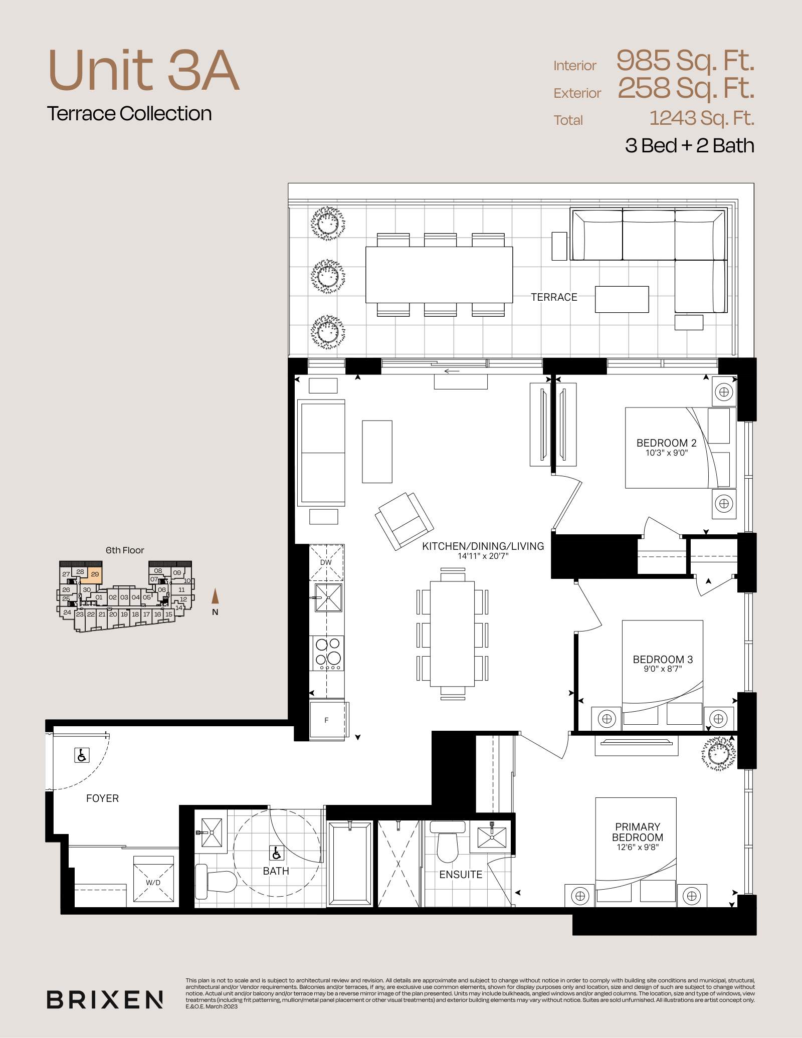 Suite 3A Floor Plan
