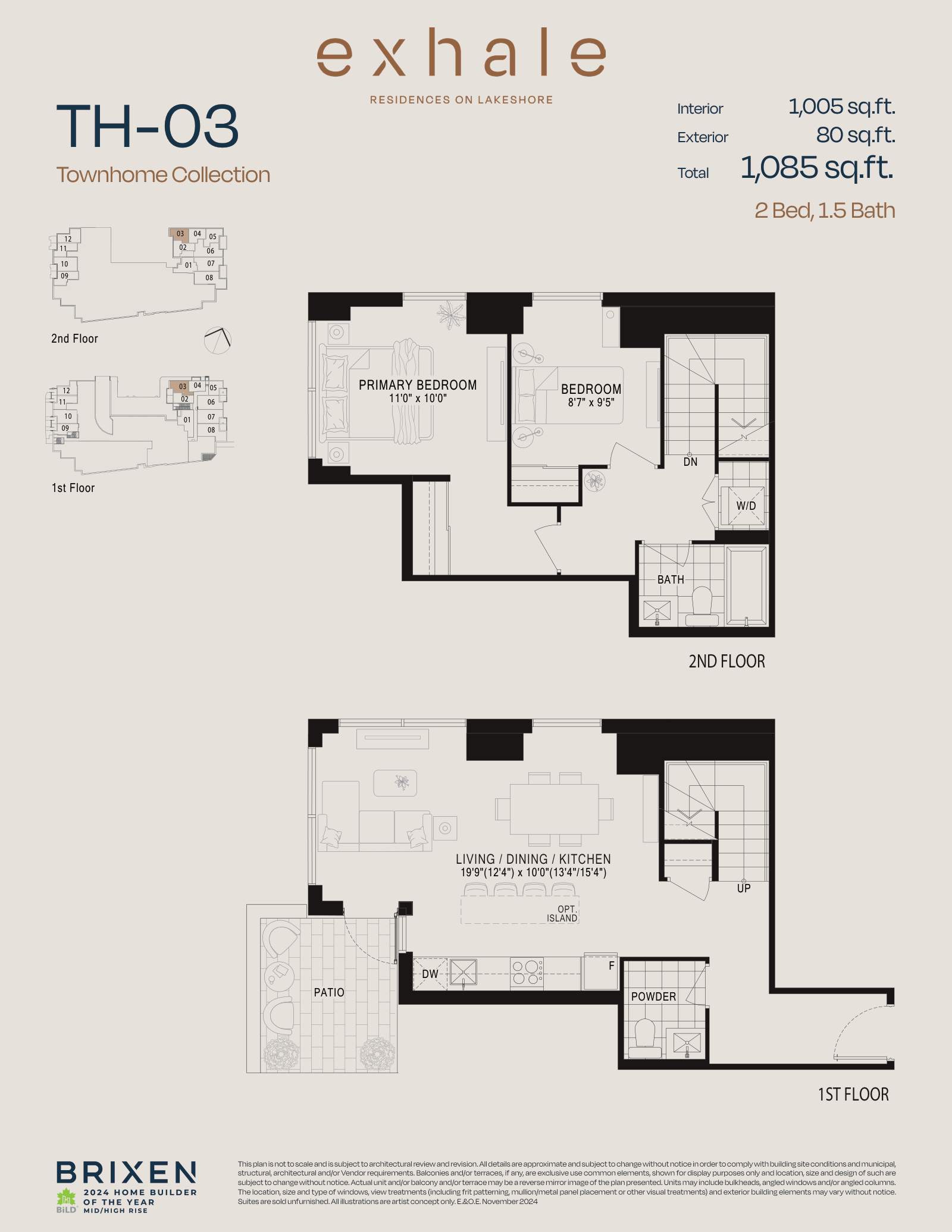 Townhome 3 Floor Plan