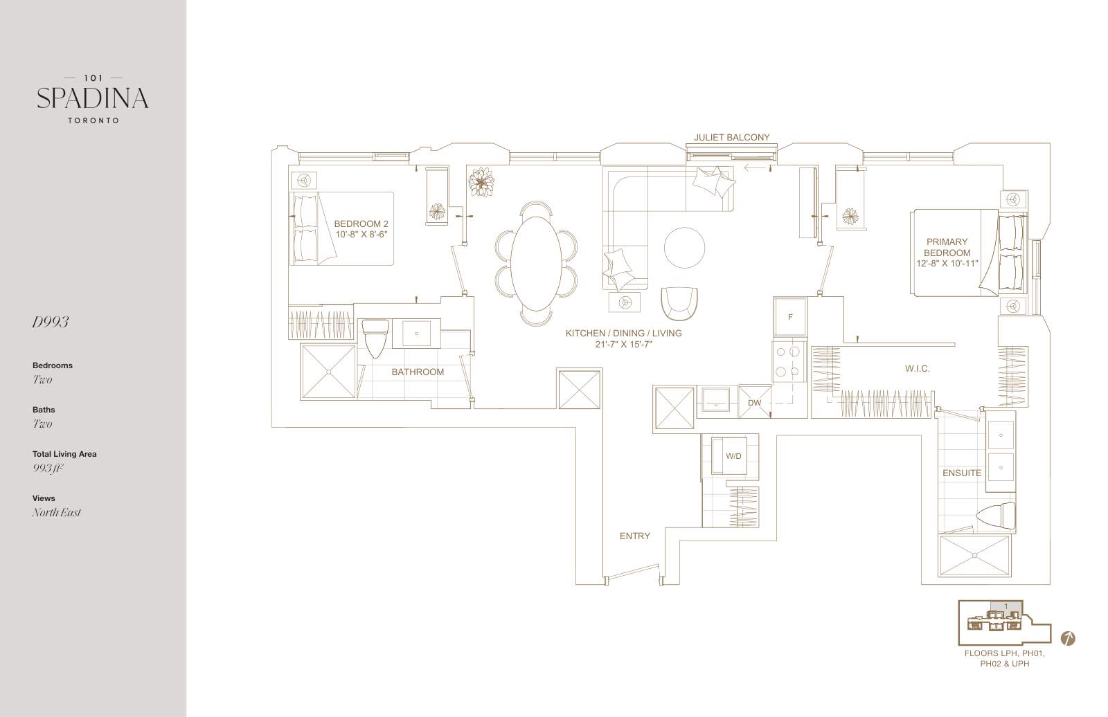 Suite D993 Floor Plan