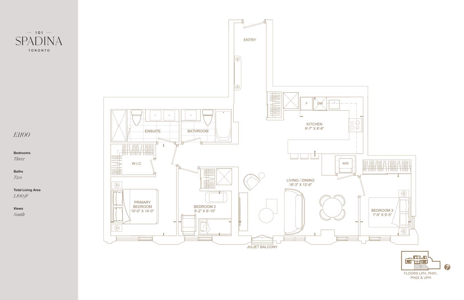 Suite E1100 Floor Plan