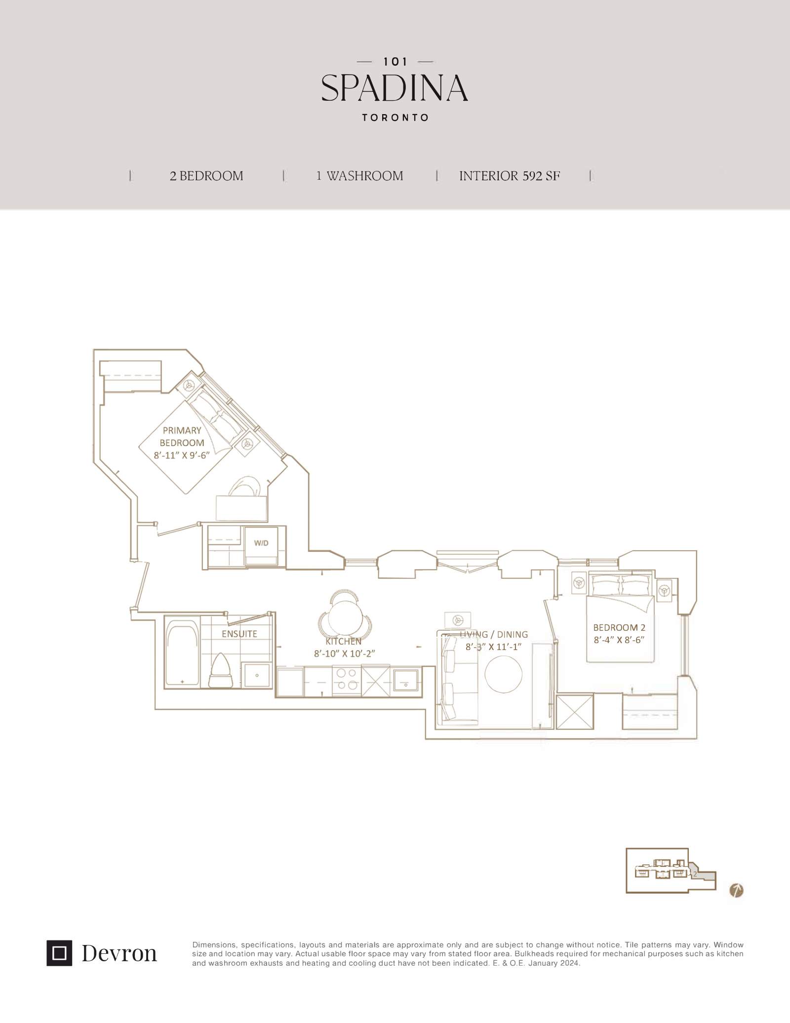 Suite D592 Floor Plan