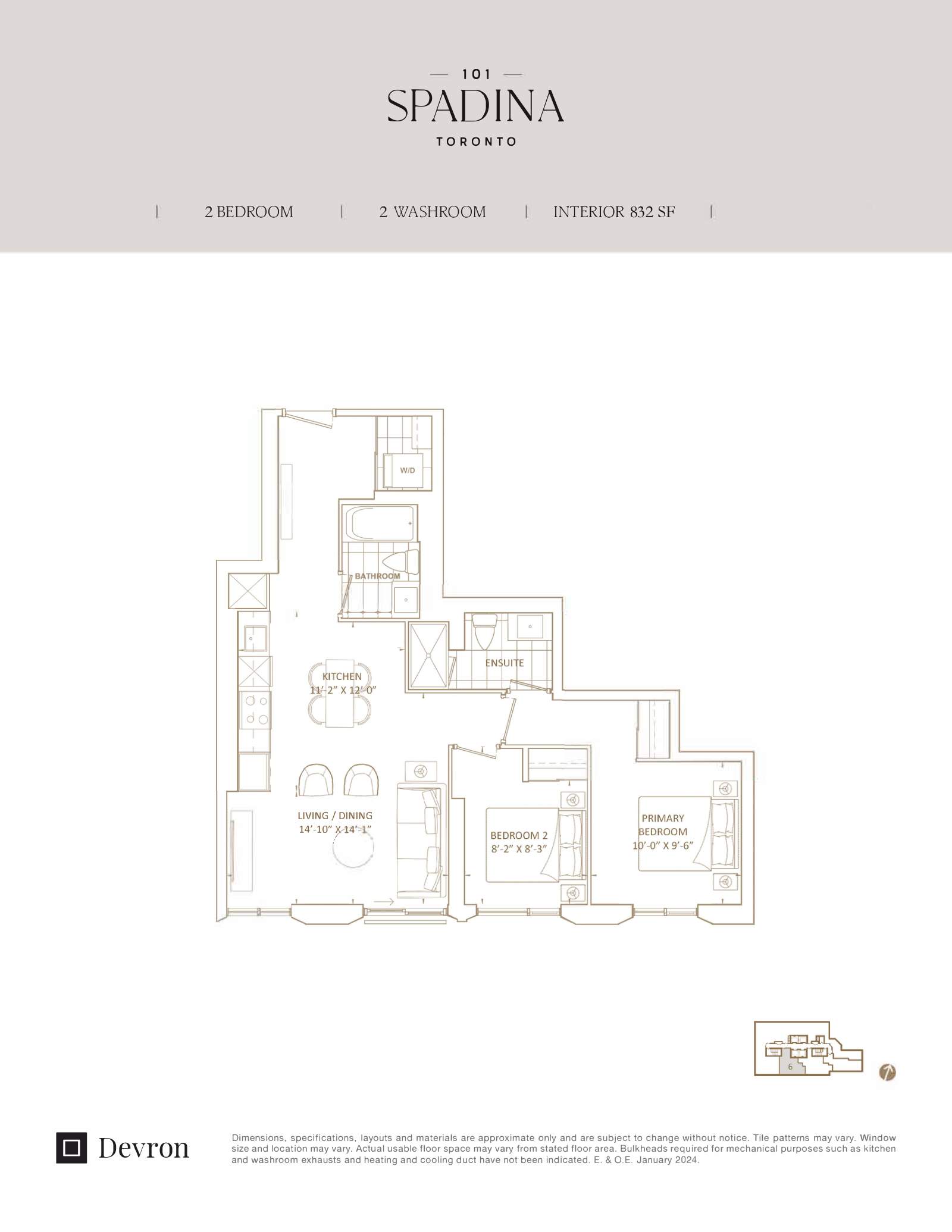 Suite D830 Floor Plan