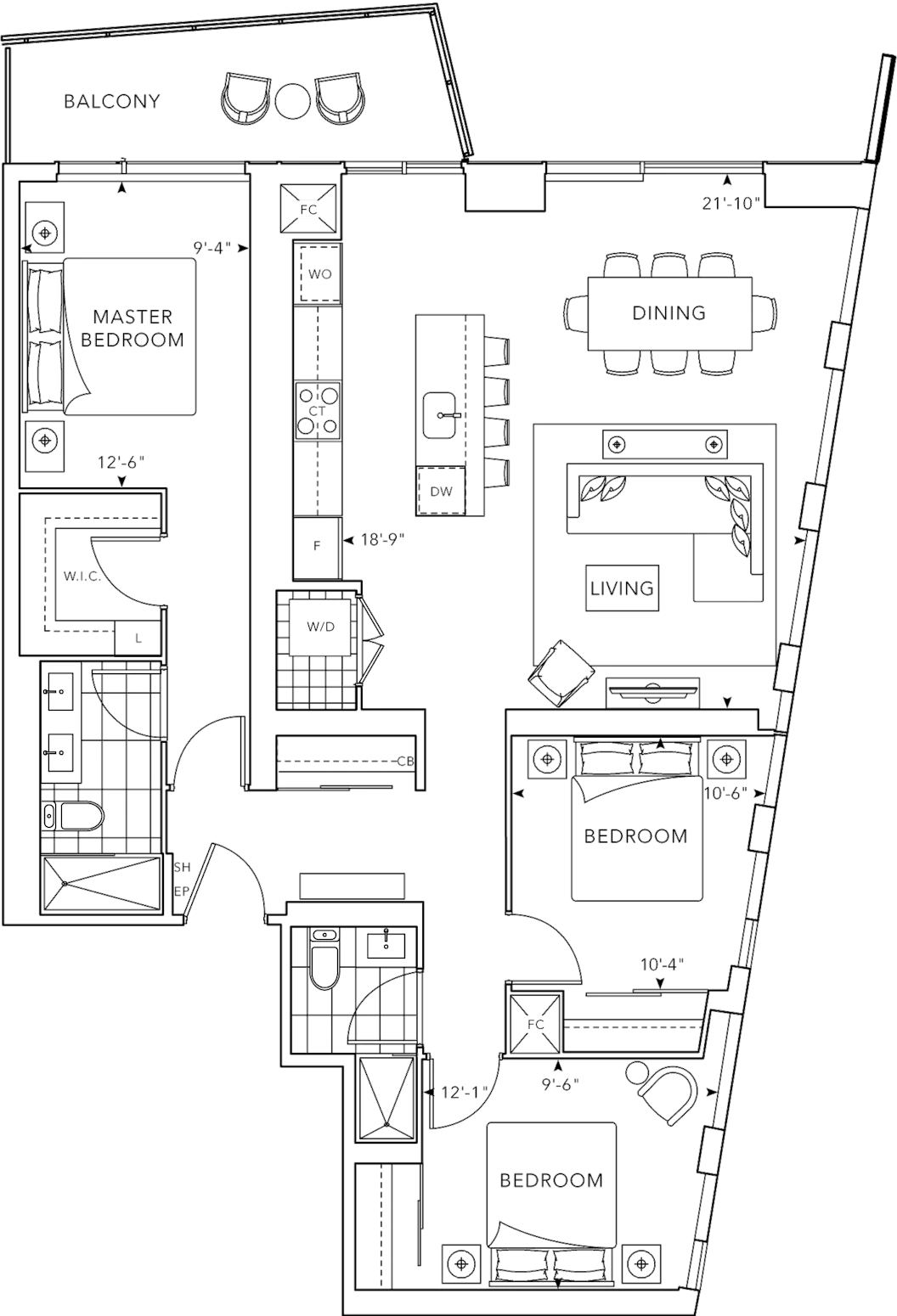 Suite 2305 · Floor 23 · NW Floor Plan