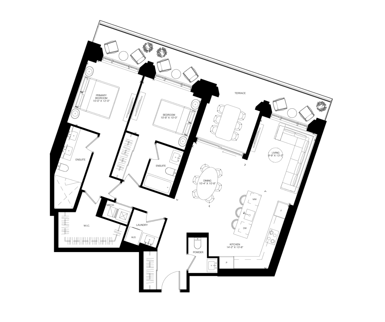 Suite 1295T Floor Plan